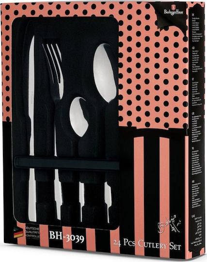 Berlinger Haus Cutlery Set Stainless Steel Silver 24pcs Berlinger Haus Cutlery Set Stainless Steel Silver 24pcs