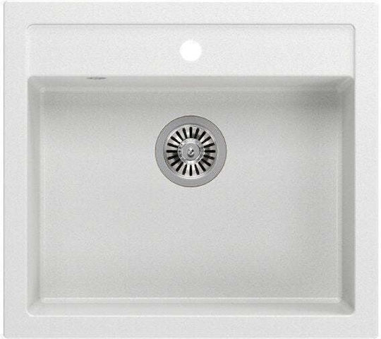 GraniteQ Bill 110 Ένθετος 60x54cm Λευκός GraniteQ Bill 110 Ένθετος 60x54cm Λευκός