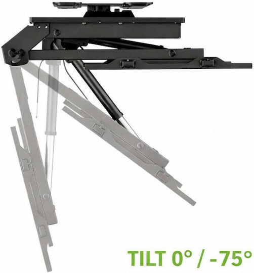 Techly Ica-plb Таванна стойка за телевизор до 75" и 45 kg