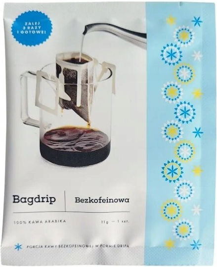 Филтърно кафе Безкофеинов Арабика Bagdrip Мляно 8x11гр