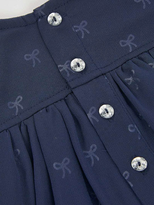Mädchenkleid Mit Spitze Set Aus 2 Mit Zubehör Dunkelblau