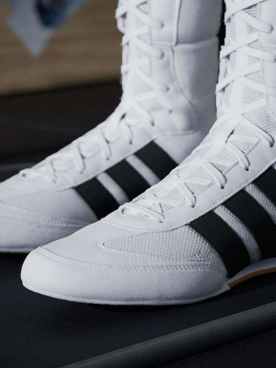 adidas Hog Înalte Pantofi de box Albe