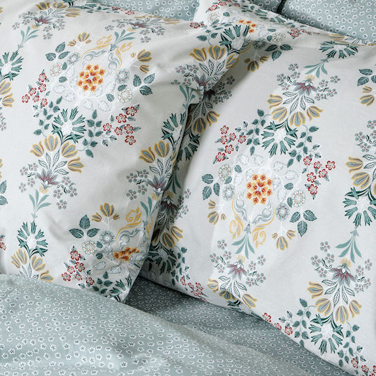 Kentia Подредба Плик за завивка 100% памук 225x245cm Уплътнена с 2 Калъфки за възглавници Marita Marita