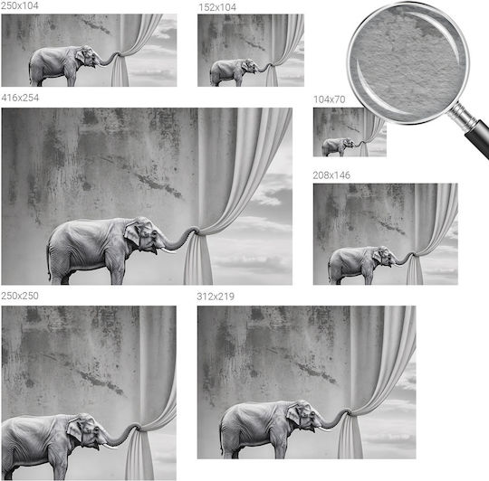 Tulup Kinder Tapeten Ein Elefant Ein Surrealer Welt 250x104
