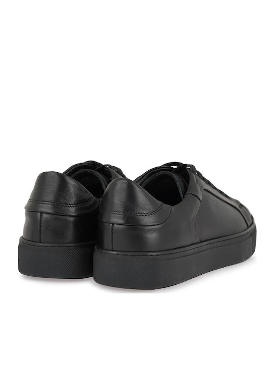 Men's Sneakers Black Leather