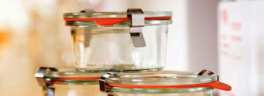Weck Set of 12 General Use Jars with Lid Glass Transparent 75ml 12 Pieces