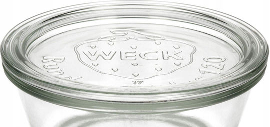 Weck Set of 6 General Use Transparent Glass Jars with Lid 100ml 6 Pieces