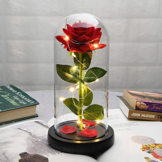 All Saints Red Rose 22cm with Led Springos