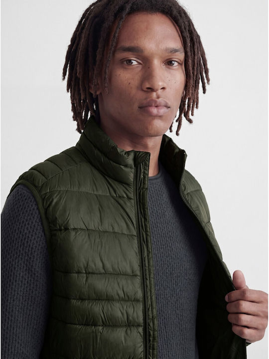 Sleeveless Puffer Jacket Green