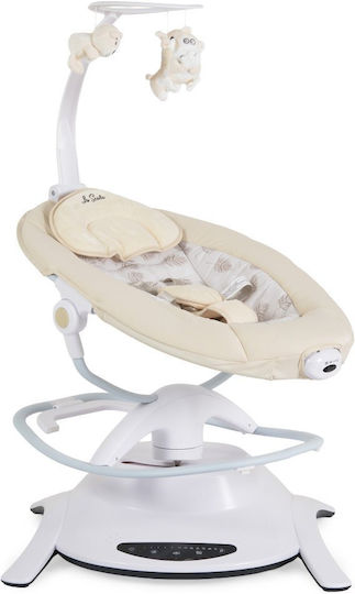 Cangaroo Elektrische Babywippe Schaukel La Scala Beigefür Kind bis 9kg