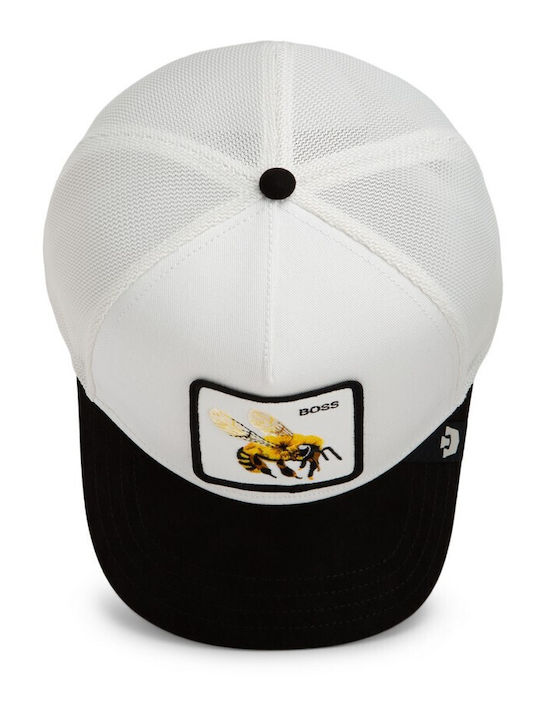 Jockey Cap Suede Boss Bee Black-White Goorin Bros