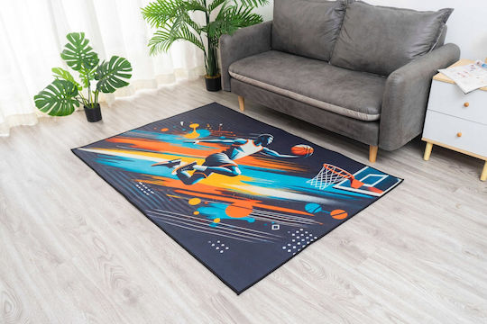Strado Детски Килим За Баскетбол Многоцветен 100x150см