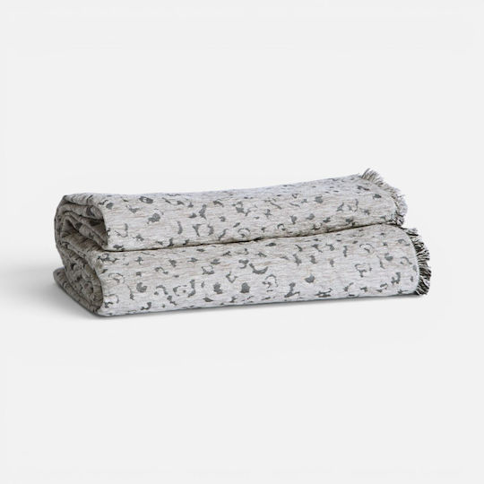 Nef-Nef Homeware Leopard Sesselüberwurf Chenille 170x180cm Grüne