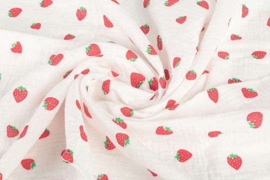 Sensillo Muslin Swaddle Blankets Red 60x75cm 2 Pieces