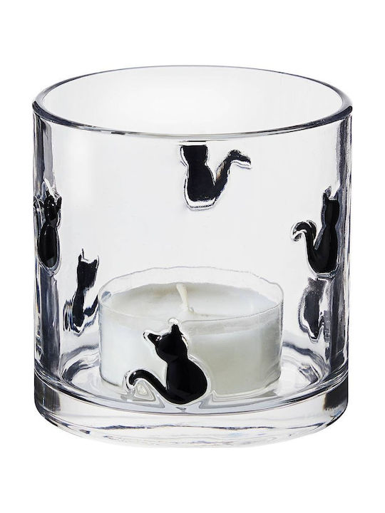 Butlers Halloween Suport Lumanari Din Sticlă În Culoare Transparentă 10 Cm