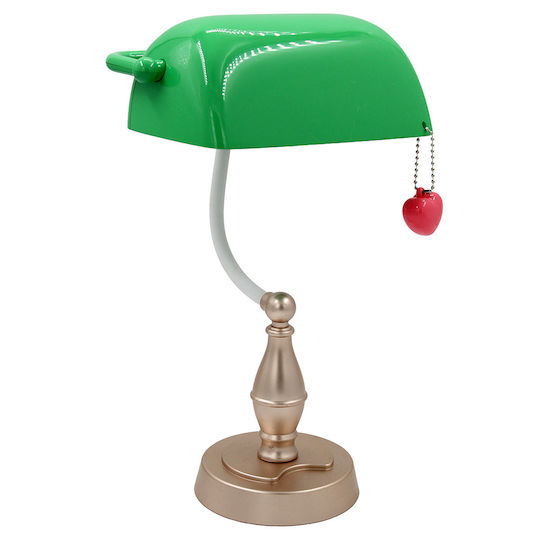 Keskor Kinder Tischlampe Beistelltischlampe Grünes 30x20x16cm