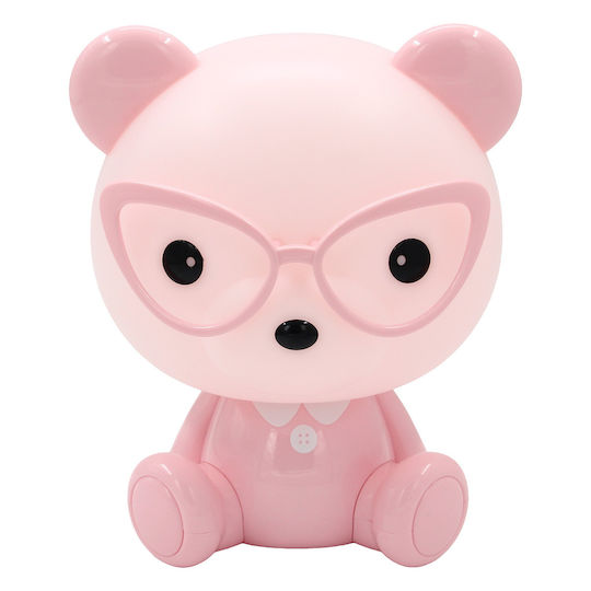 Keskor Kinder Tischlampe Nachttischlampe Rosa 20x17x15cm