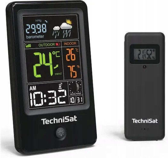 Technisat Imeteo Kabellose Wetterstation Digital Tischplatte Schwarz