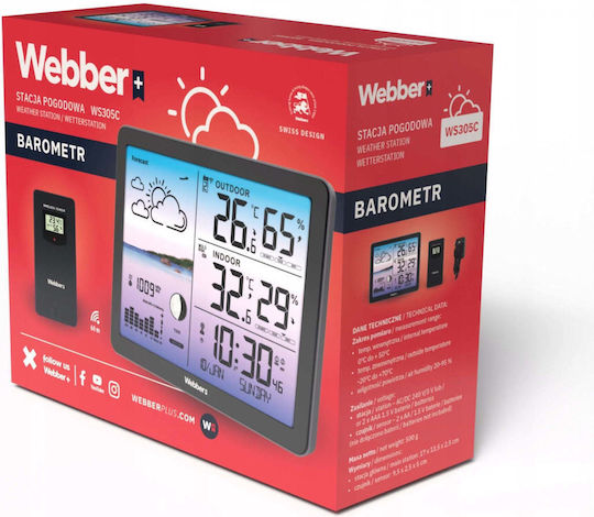 Webber Kabelloser Digital Wetterstation Tischplatte