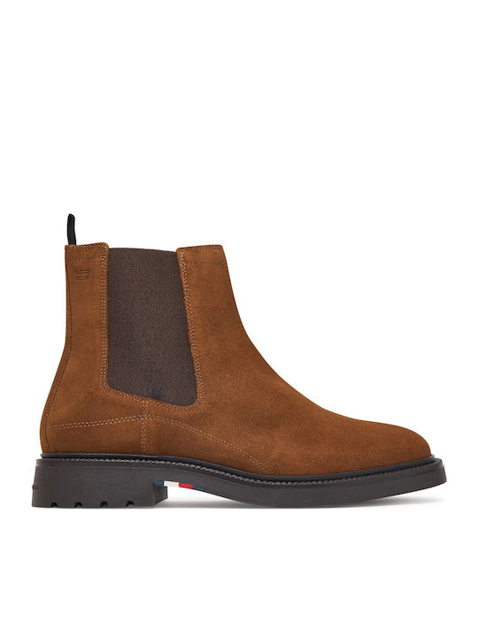 Leather Women's Chelsea Ankle Boots Tabac