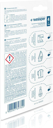 Wessper Cleantab Universal Descaler Coffee Machines Kettles Irons In Tablets