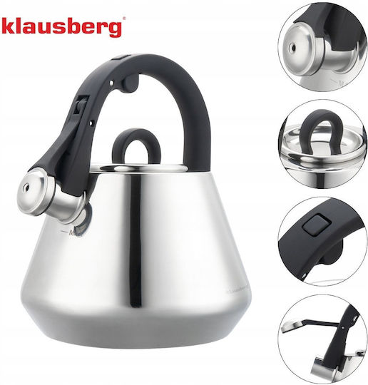 Klausberg Stainless Steel Grey Boiler 2500ml