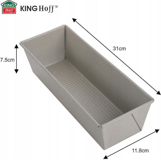 KING Hoff Bread Baking Tin from Stainless Steel 31x11.8cm