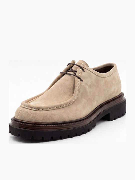 Suede Herren Freizeitschuhe Beige