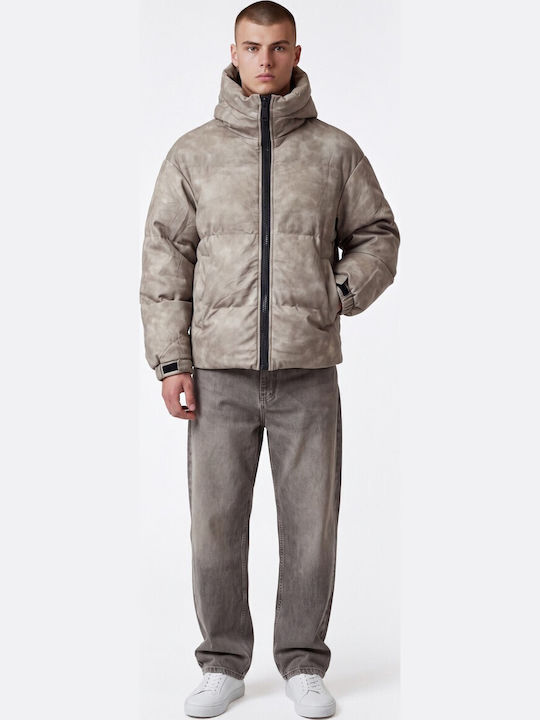 Herren Jacken Puffer Beiges