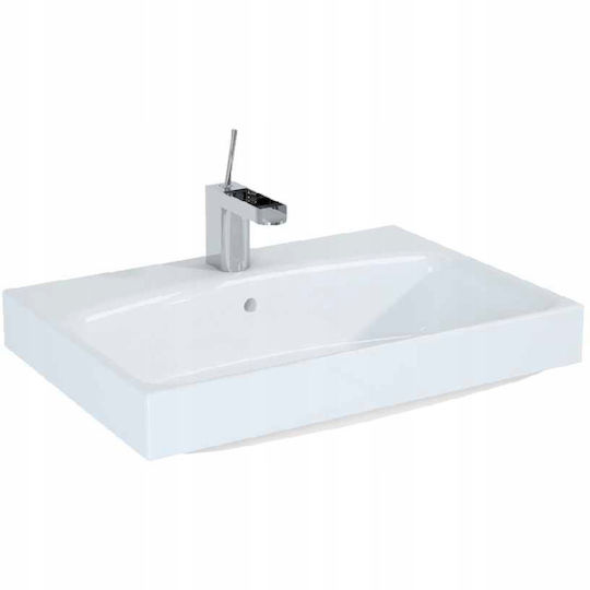 Cersanit Bathroom Vanity Unit With Sink M60xD41.8xH54cm Fume Matt