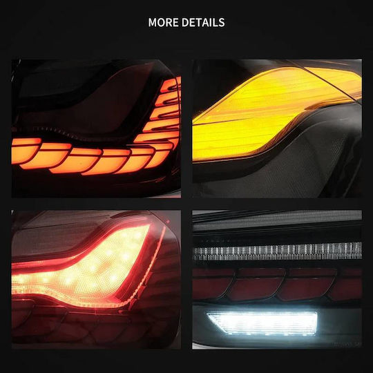 Задни Фарове Комплект Bmw 3 F30 11-18 Седан M4 Look Oled Dynamic Start Up Димни Vland