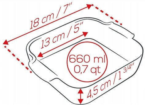 Peugeot Square Heat-Resistant Ceramic Dish 660ml