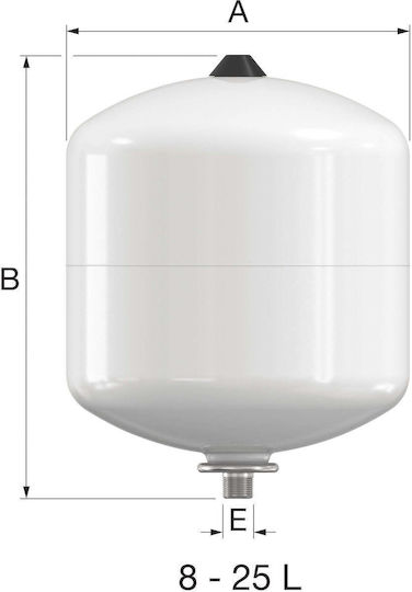 Comap Vas de expansiune pentru încălzire vertical 25lt