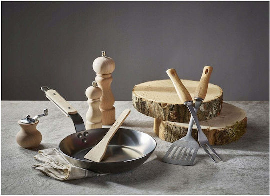 De Buyer Deep Wooden Brown Soup Spoon 30cm