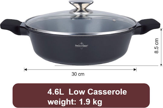 Swiss Haus Aluminum Pan with Lid with Non-Stick Coating 30cm Swiss Haus Aluminum Pan with Lid with Non-Stick Coating 30cm