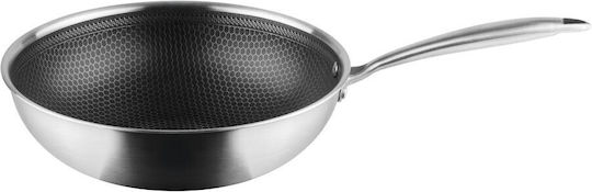 Pal Phaistos Wok Made of Stainless Steel with Non-Stick Coating 28cm