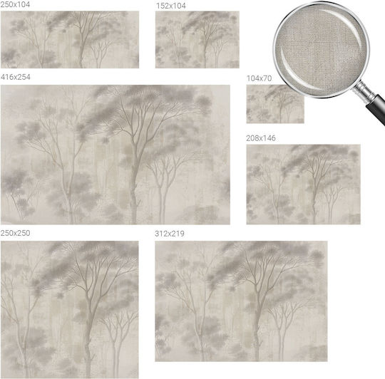 Selbstklebende Tapete Wand Beige 208x146cm