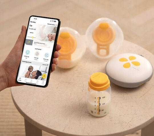 Medela Maxi Hands-Free Електрически Двоен Помпа за кърма С Батерия Прозрачен MEDE-03012