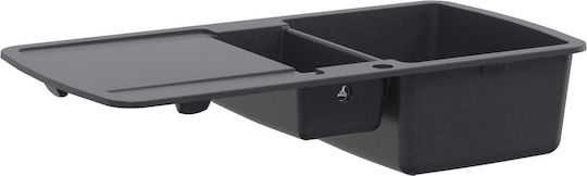 vidaXL Επικαθήμενος Νιπτήρας Πορσελάνης 96x50x31cm Γρανίτης