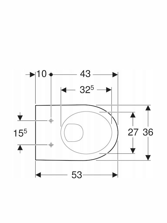 Geberit Λεκάνη Κρεμαστή Λευκή 4025410721266