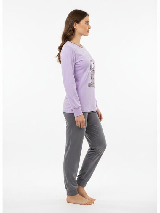 Sara Winter Women's Pyjama Set Lilac
