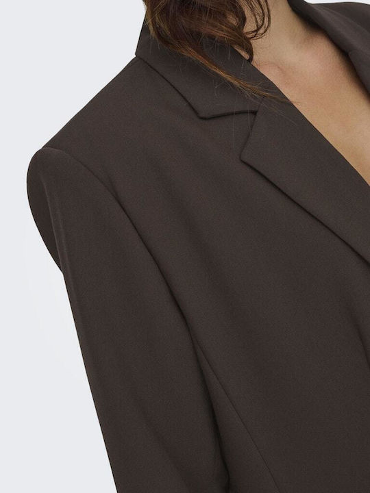 Only Women's Blazer Coffee Bean