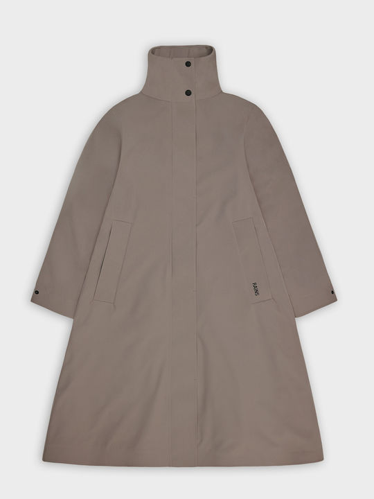 Damenmäntel Beige mit Knöpfen