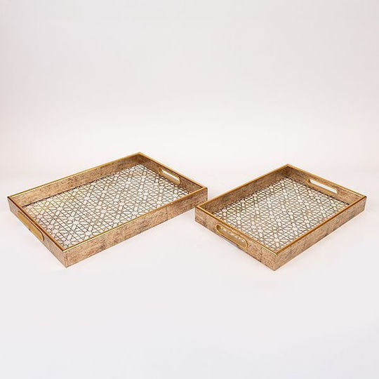 Декоративен Диск Правоъгълен 35x25x4.5cm 2бр Декоративен Диск Правоъгълен 35x25x4.5cm 2бр