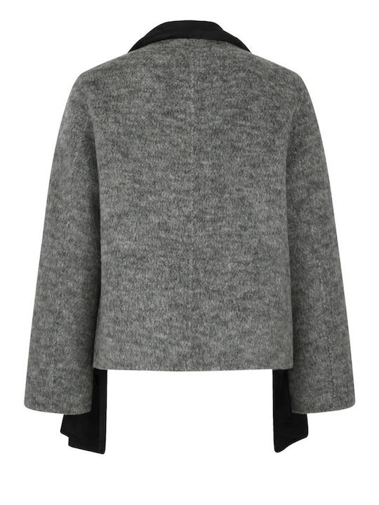 Wool Women's Grey Coat
