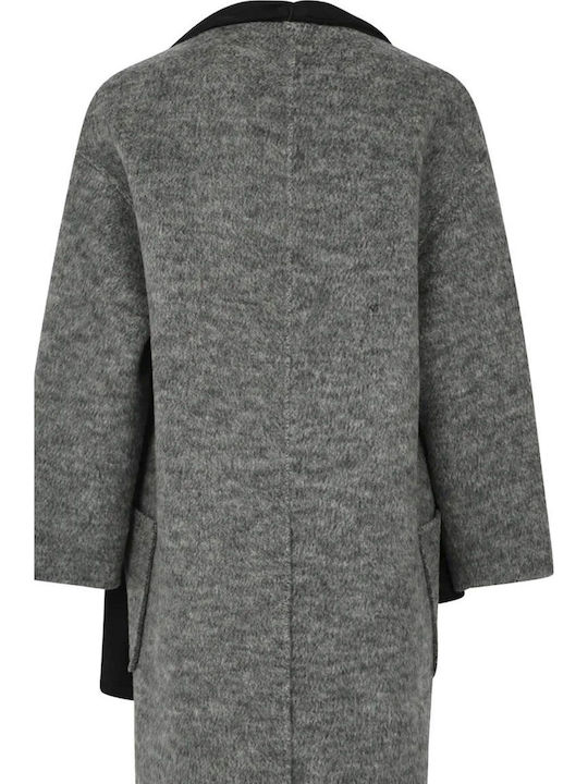 Wool Women's Grey Coat