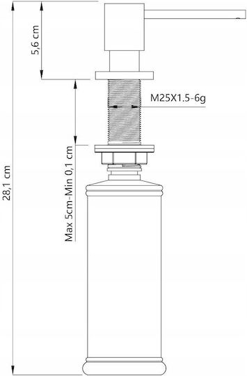 Zeller Küchenspender aus Edelstahl 500ml