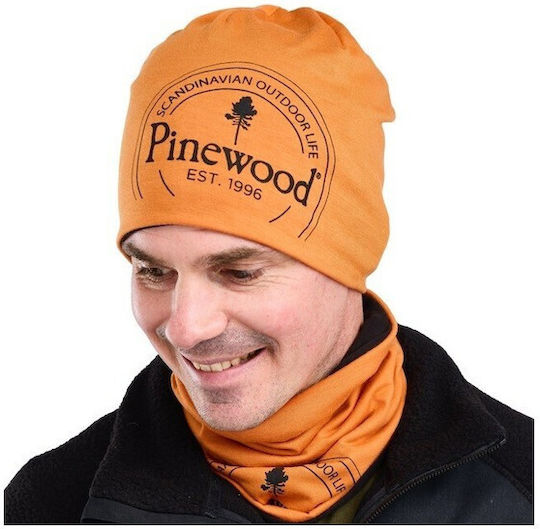 Men's Knitted Beanie Hat in Orange Color