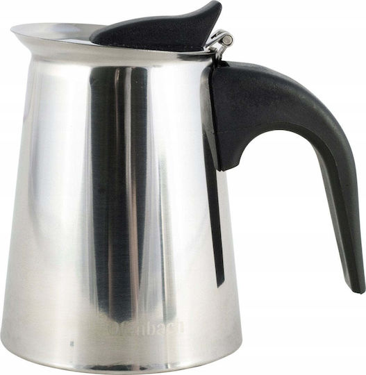 Kamille Elektrischer Espressokocher Edelstahl Braun Kamille
