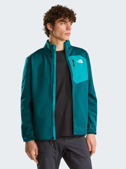 Full Ανδρική Ζακέτα Fleece Pacific Teal/tnf Black